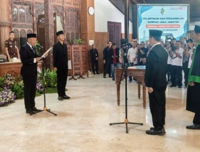 
					Pelantikan SEKDA Kabupaten Tulungagung, Bupati Tulungagung Pastikan Bebas Praktik Jual Beli Jabatan