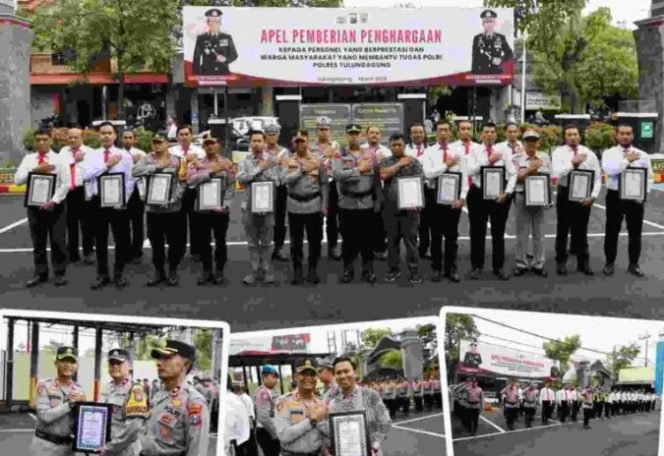
					Polres Tulungagung Berikan Penghargaan Kepada Personel Yang Berprestasi